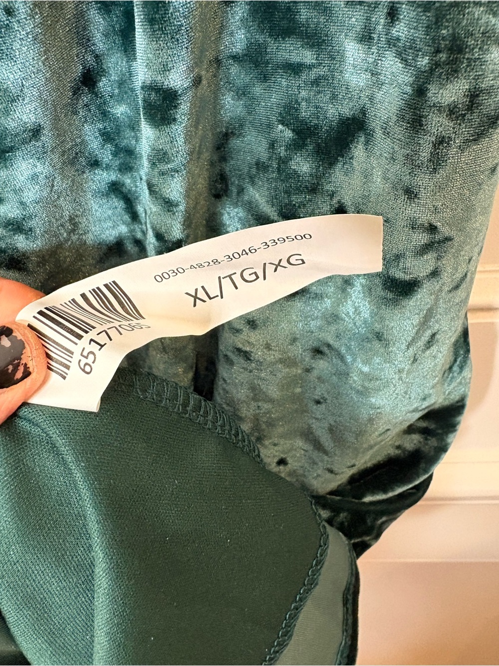 Velvet Slip Midi Dress - Deep Teal Green - Picture 8 of 12